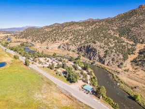 Rocky Mountains and River Frontage