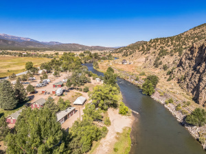 Rocky Mountains and River Frontage